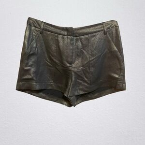 BCBGMaxAzria Shimmering Black High Waist Shorts